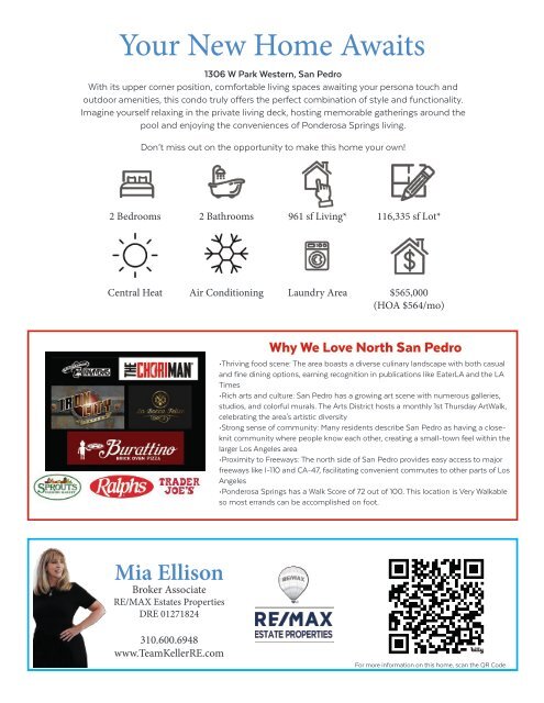 Ponderosa Springs brochure