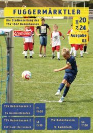 20240824 Fuggermärktler TSV 1862 Babenhausen – TSV Kammlach