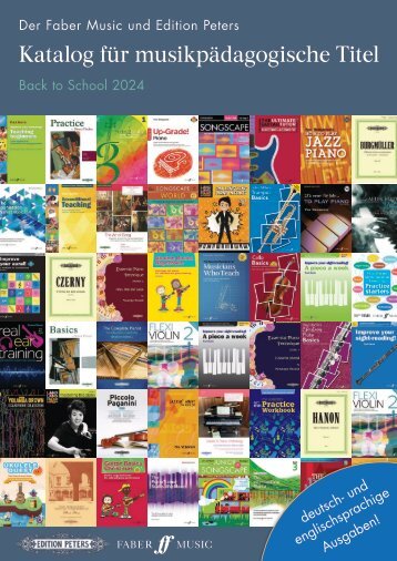 Faber Music & Edition Peters Katalog für musikpädagogische Titel