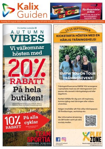 KalixGuiden vecka 34, 2024