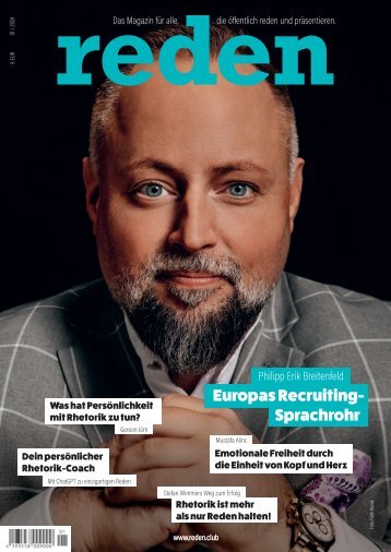 Rhetorik Magazin "reden" präsentieren, begeistern – Ausgabe 15