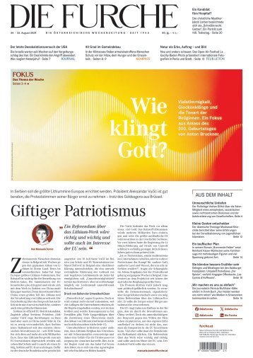 DIE FURCHE 22.08.2024