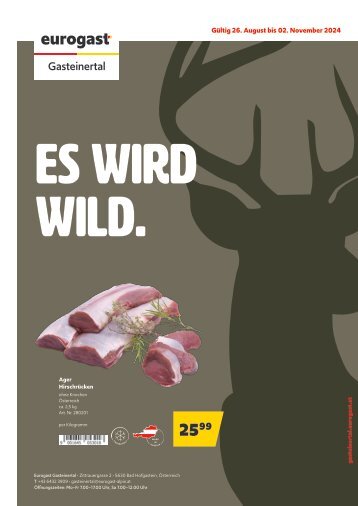 Sonderflugblatt Wild Gasteinertal