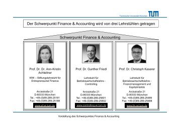 TUM BWL Master - Lehrstuhl für Finanzmanagement und ...