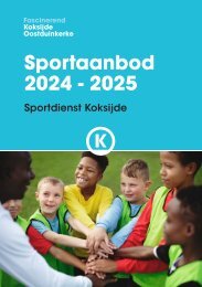 Brochure sportaanbod Koksijde 2024-2025