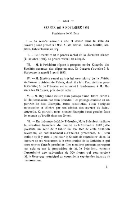 Société archéologique, historique et scientifique de Noyon ... - Index of