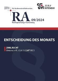 RA 09/2024 - Entscheidung des Monats