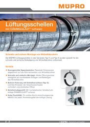 Lüftungschellen Typ S und Typ C für die Lüftungsbefestigung DE