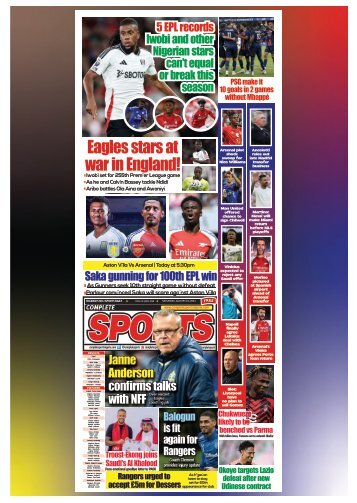 COMPLETE SPORTS - SATURDAY, AUG 24, 2024