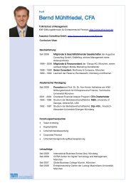 Bernd Mühlfriedel - Executive Education Center - TUM