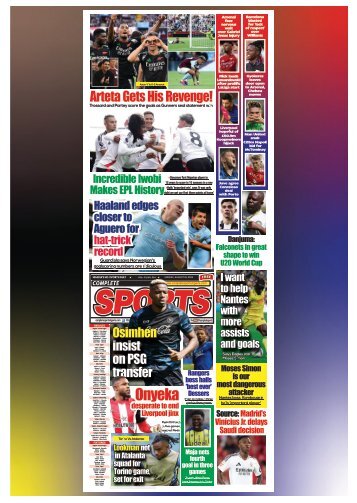 COMPLETE SPORTS - SUNDAY, AUG 25, 2024