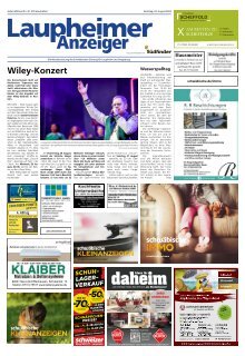 24.08.2024 Laupheimer Anzeiger