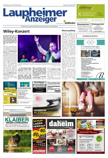 24.08.2024 Laupheimer Anzeiger