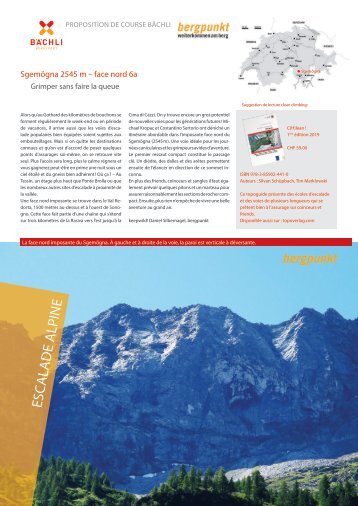 Proposition de Course 07.2024 - Sgemögna 2545 m – face nord 6a
