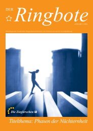 Ringbote 02-2024 | Phasen der Nüchternheit