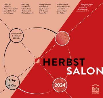 KUBA Einladung zum Herbstsalon 2024