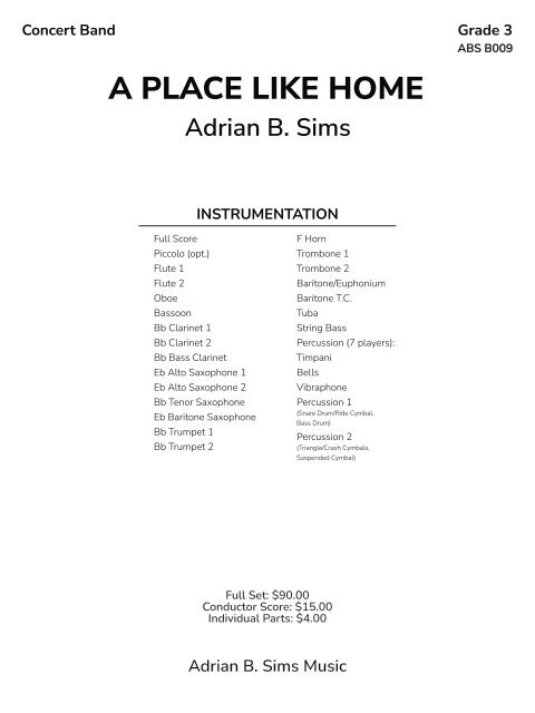 00_APlaceLikeHome_FullScore