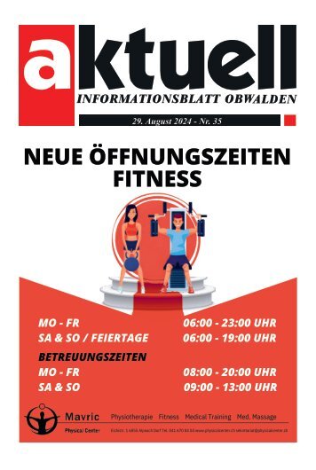Aktuell Obwalden | KW 35 | 29. August 2024