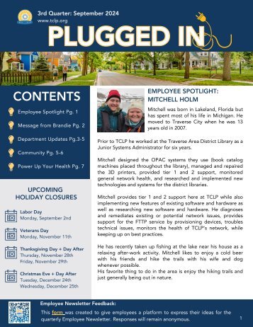 3rd Quarter Employee Newsletter FINAL