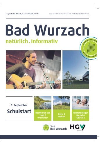 28.08.2024 Bürger- und Gästeinformation Bad Wurzach