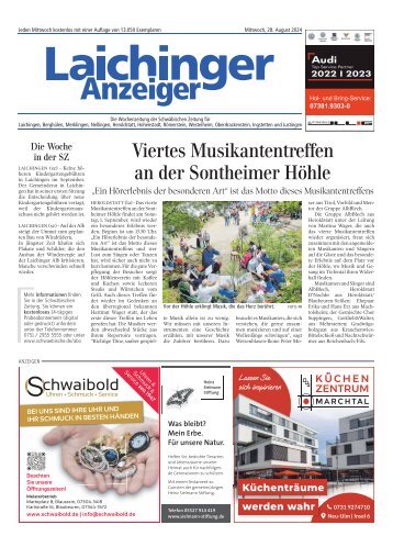 28.08.2024 Laichinger Anzeiger