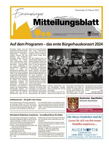 Emmeringer Mitteilungsblatt | Februar 2024