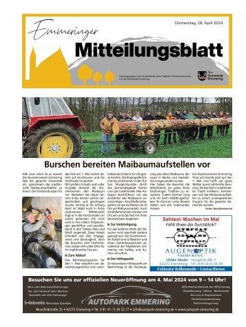 Emmeringer Gemeindeblatt | April 2024