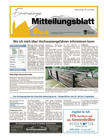 Emmeringer Gemeindeblatt | Juni 2024