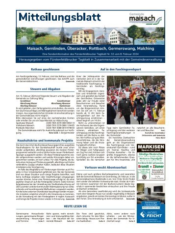 Mitteilungsblatt Maisach | Februar 2024