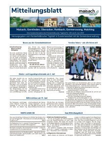 Mitteilungsblatt Maisach | Juni 2024