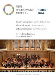 Neue Philharmonie München Herbst 2024