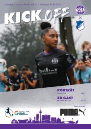 Kick Off (1) SGS Essen gegen Hoffenheim