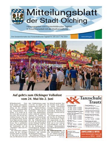 Mitteilungsblatt der Stadt Olching | Mai 2024