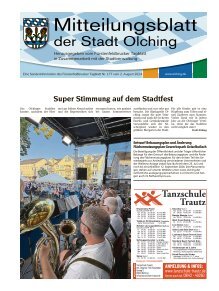 Mitteilungsblatt der Stadt Olching | August 2024