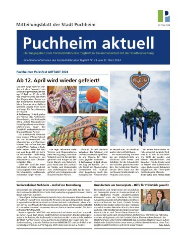 Mitteilungsblatt der Stadt Puchheim | März 2024