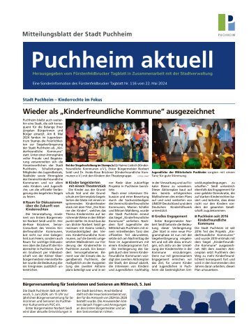 Mitteilungsblatt der Stadt Puchheim | Mai 2024