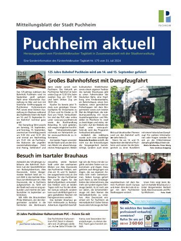 Mitteilungsblatt der Stadt Puchheim | Juli 2024
