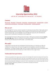 Cambridge Film Festival Internship Opportunities Pack 2024 v3