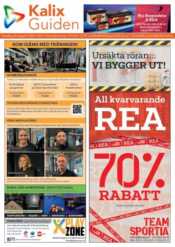 KalixGuiden vecka 35, 2024