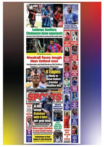 COMPLETE SPORTS - THURSDAY, AUG 29, 2024