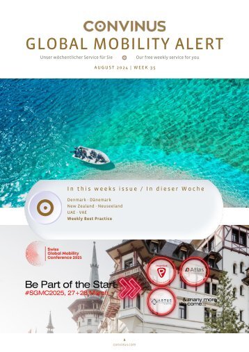 CONVINUS Global Mobility Alert - Week 35.2024