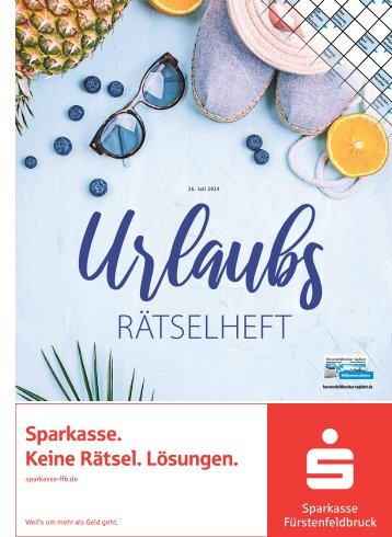 Urlaubsrätselheft Fürstenfeldbruck 