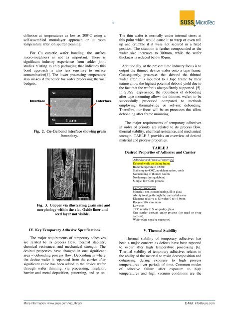 The Role of Wafer Bonding in 3D Integration and ... - SUSS MicroTec