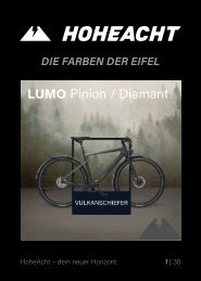 HoheAcht, E-Bikes aus der Eifel - Rahmenfarben