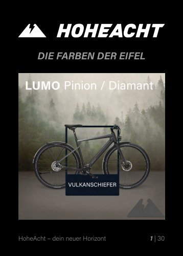 HoheAcht, E-Bikes aus der Eifel - Rahmenfarben