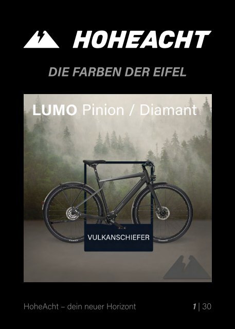 HoheAcht, E-Bikes aus der Eifel - Rahmenfarben