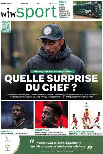 Journal wiwsport n452 - 30 août 2024