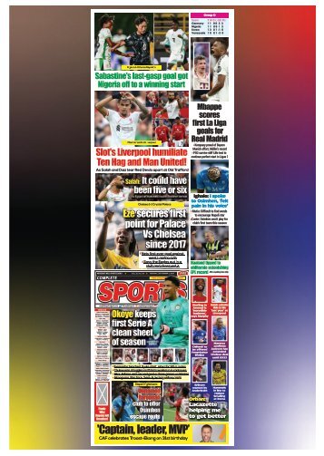 COMPLETE SPORTS - MONDAY, SEPT 2, 2024