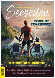 Seeseiten – das Magazin für die Region Tegernsee, Nr. 78, Ausgabe Herbst 2024