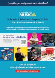 Chamberlain Music - Schools and Teachers Buyers Guide 2024